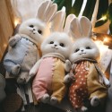 Игрушки Кролики. Мягкие игрушки мастера Ольги Веселовой из текстиля (ткани), искусственного меха. Оригинальные игрушки авторского производства станут замечательными подарками для детей всех возрастов!